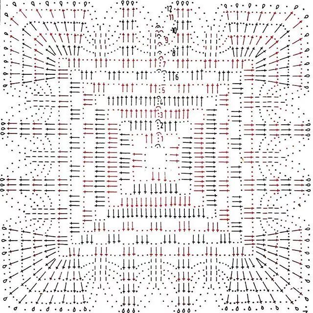 Квадратные салфетки крючком со схемами красивые Такими отдельными квадратами можно связать скатерть, или прямоугольную салфетку,