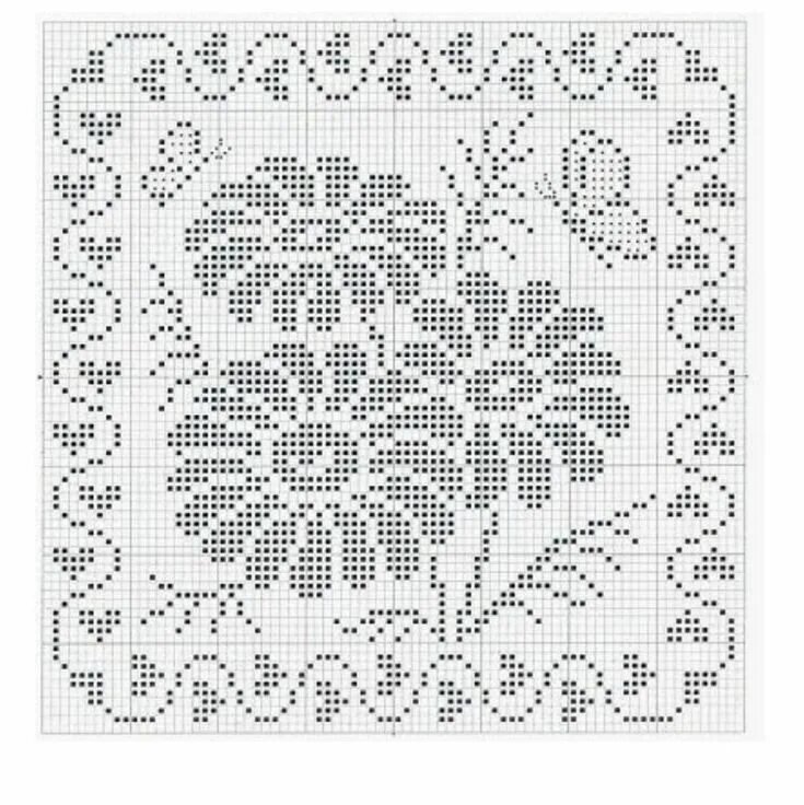 Квадратные схемы филейное вязание крючком Pin by Marie Bílská on věci nejen na sebe Crochet patterns filet, Crochet pillow