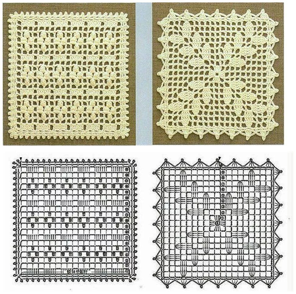 Квадратные схемы филейное вязание крючком Группа Схемы вязаных крючком квадратов, Вязаные крючком квадраты, Вязаная крючко
