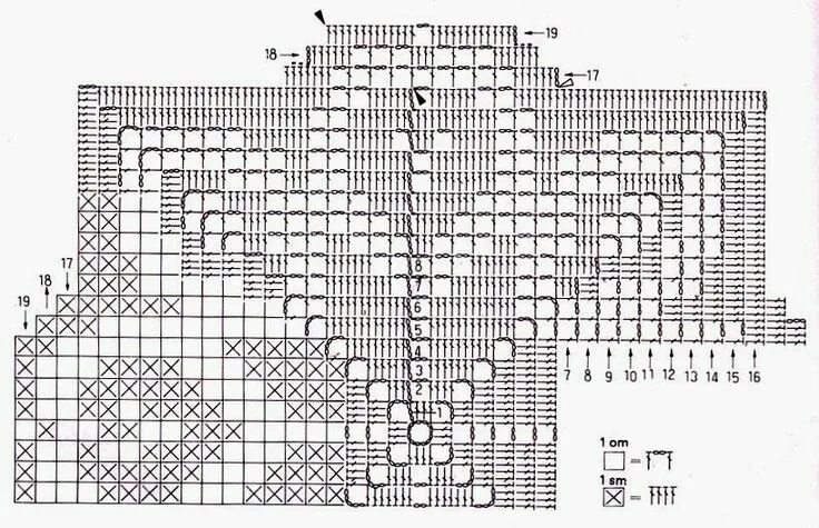 Квадратные схемы филейное вязание крючком crochet em revista Filet crochet, Crochet squares, Crochet square