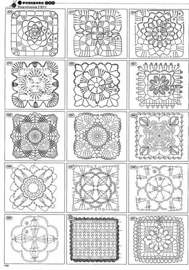 Квадратные узоры крючком со схемами большие квадратные мотивы крючком схемы: 2 тыс изображений найдено в Яндекс.Карт