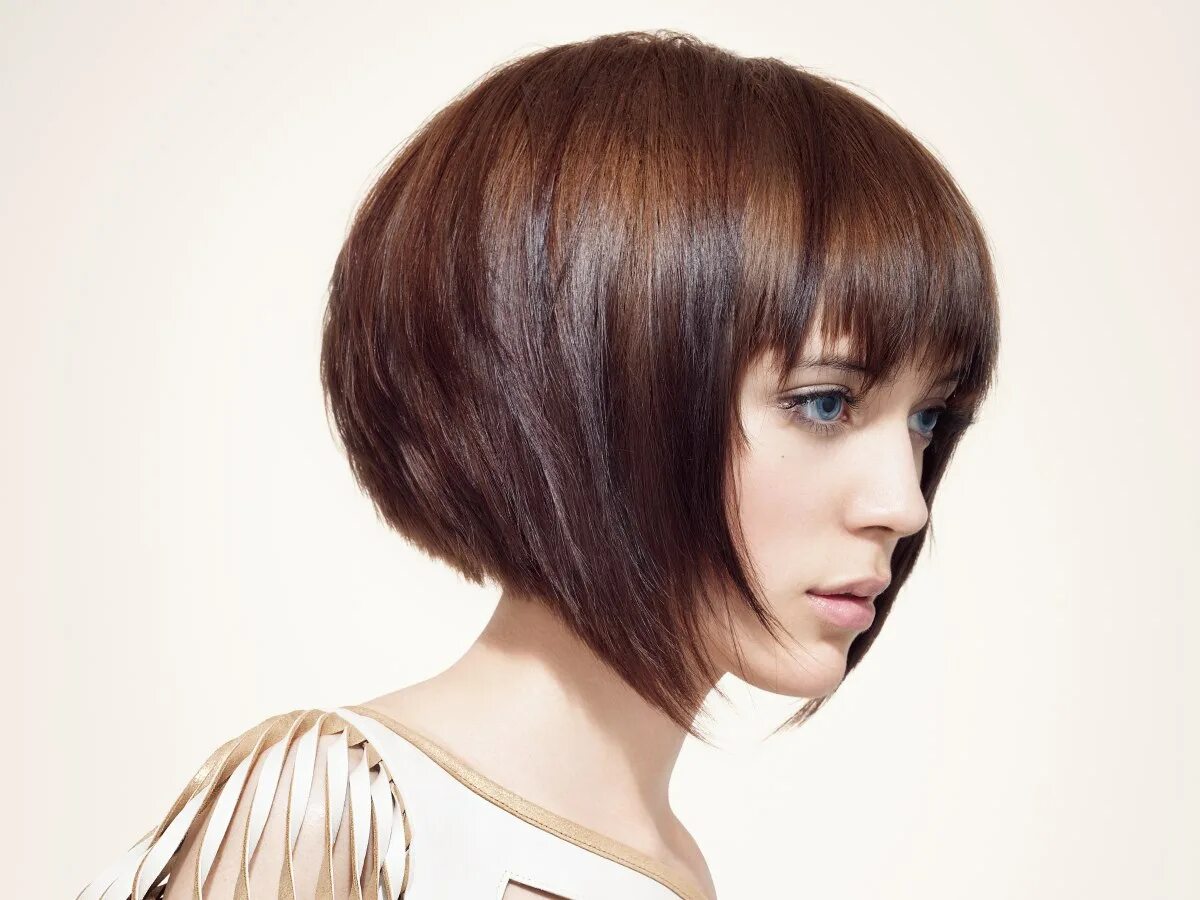 Квадратный боб стрижка фото Modern hairstyles with high volume and fringes