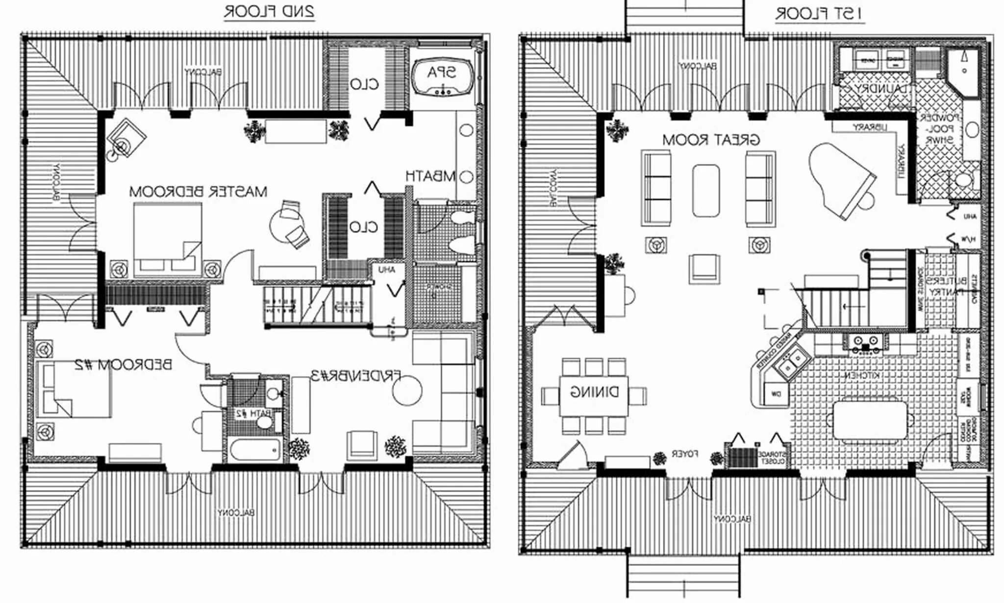 Квадратный дом схема Restaurant Layout Floor Plan Samples House floor plans, House blueprints, Luxury