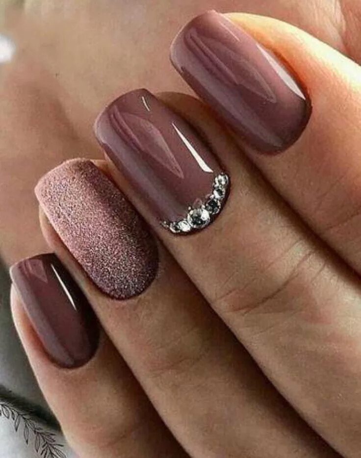 Квадратный коричневый маникюр дизайн 2024 Épinglé sur Nail designs Idées vernis à ongles, Vernis à ongles, Jolis ongles