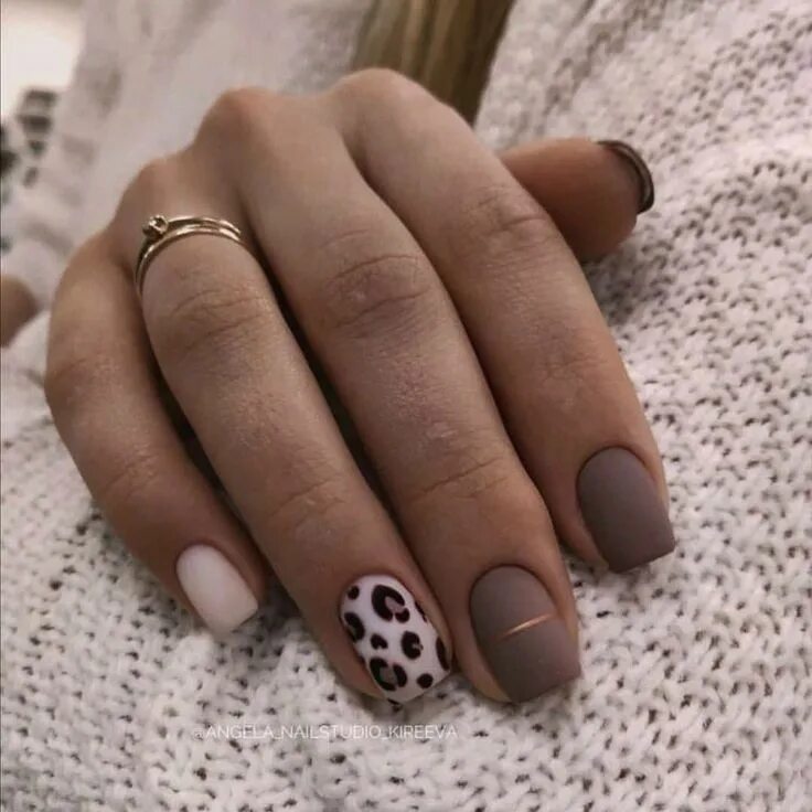 Квадратный коричневый маникюр дизайн 2024 Shop by Category eBay Leopard nails, Manicure nail designs, Quinceanera nails