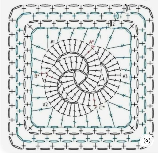 Квадратный коврик крючком схема с описанием 10 классных мотивов крючком (СХЕМЫ) ЧудоТворим с Викторией Александровой Дзен