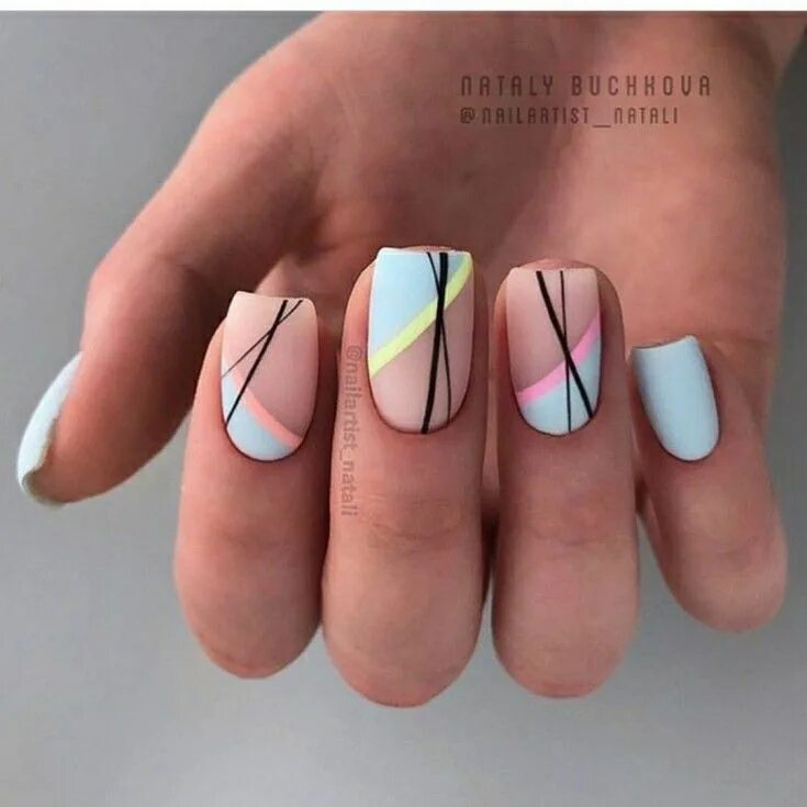 Квадратный летний маникюр 35 Trendy Best Eye-catching Nail Art Ideas Beautiful nail designs, Acrylic nail 