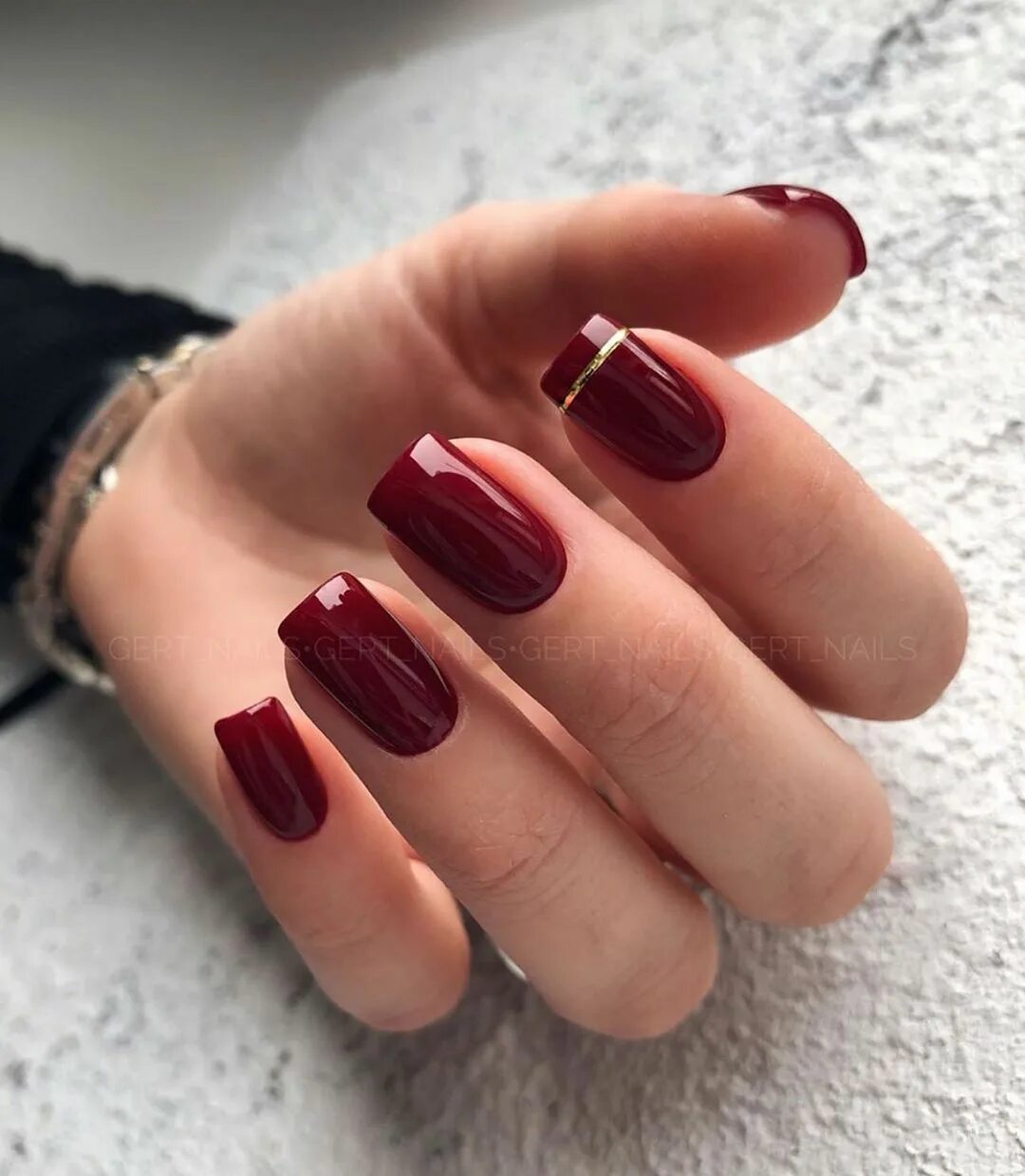 Квадратный маникюр бордо 1,815 Likes, 2 Comments - Маникюр ♦ ️Идеи Дизайна ♦ ️Nails (@nail_poisk) on Instag