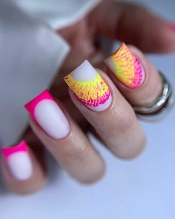 Квадратный маникюр дизайн 2024 лето Eleva tu estilo con elegantes diseños de uñas de primavera 2024 Ideas de arte de