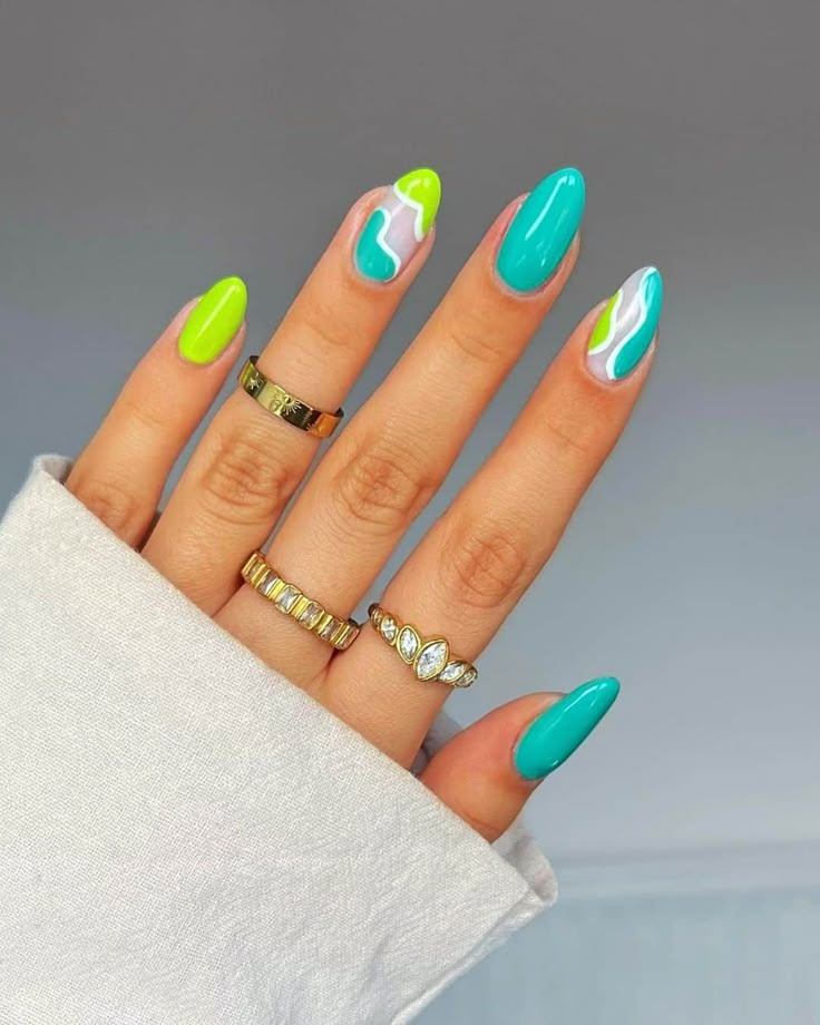 Квадратный маникюр дизайн 2024 лето 48 Hot and Trendy Summer Nail Designs to Upgrade your Nails Art For 2023 in 2023