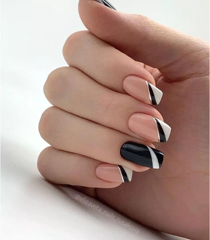 Квадратный маникюр дизайн 40+ LATEST FRENCH NAIL ART DESIGNS IDEAS 2019 #gelnails Дизайнерские ногти, Крас