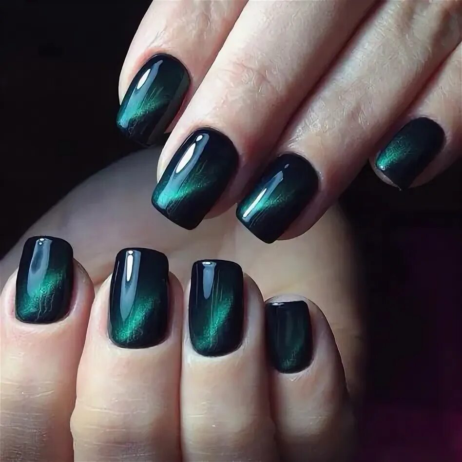 Квадратный маникюр кошачий глаз 49 Nail ideas manicure, nail designs, nail art designs