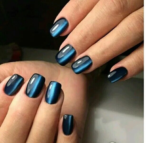 Квадратный маникюр кошачий глаз Pin on макияж Nails, Beauty