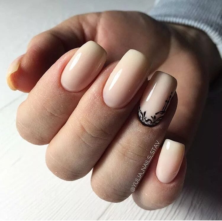 Квадратный маникюр нюд Pin on Nails Gorgeous nails, Nails, Nail art