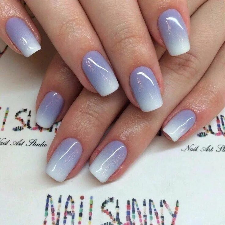 Квадратный маникюр омбре Pin by Elizaveta Dushechkina on Маникюр Ombre nails, Nails, Fancy nails