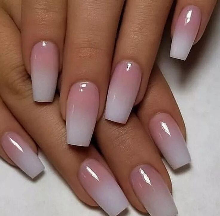 Квадратный маникюр омбре Pin on Belleza Ombre acrylic nails, Coffin nails designs, Nails