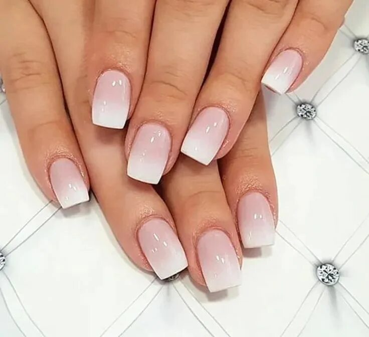 Квадратный маникюр омбре This item is unavailable - Etsy Ombre nail designs, Square nails, Bridal nails d