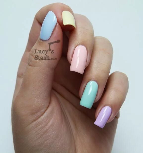 Квадратный маникюр разноцветные models own - Lucy's Stash Chic nails, Chic nail art, Trendy nails