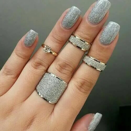 Квадратный маникюр с блестками Pin by Chisara Okehi on Makeup Ideas Gorgeous nails, Beautiful nail designs, Shi