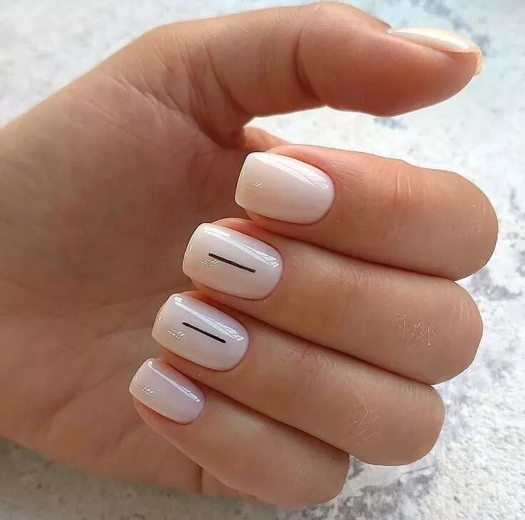 Квадратный маникюр с молочной базой Manicure Manicure, Spirit nails, Nails