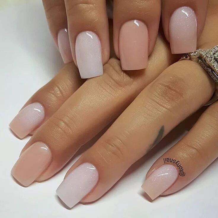 Квадратный маникюр средней длины Designed By Tony Ly on Instagram: "What short nails your favorite? 1.2.3.4.5.6.7