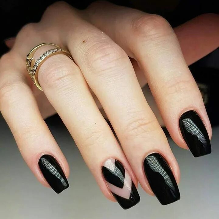 Квадратный маникюр темного дизайна Pin by Erin Oakes on Hair & Nails Classy nails, Indigo nails, Classy nail design