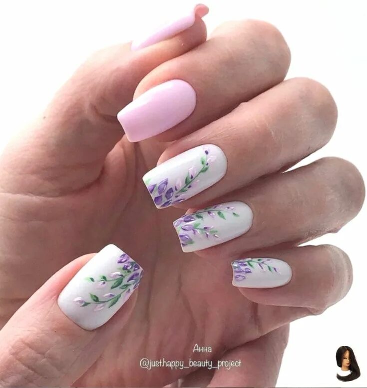 Квадратный маникюр весна #Art #Colors #design #early #ideas #Lovely #Nails #Page #Short #Spring #Spring N