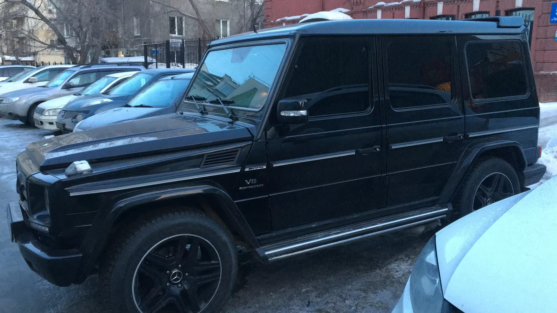 Квадратный мерседес фото Чёрный квадрат - Mercedes-Benz G 55 AMG (W463), 5,5 л, 2004 года стайлинг DRIVE2