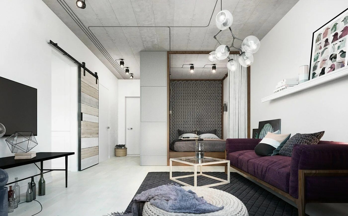 Квадратный метр дизайн квартир Two Takes On The Same Super-Small Apartment Small apartment design, Apartment de