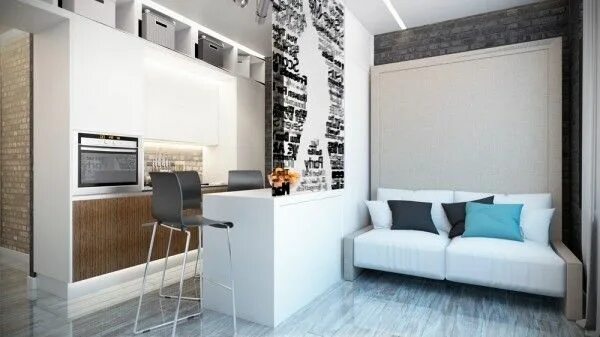 Квадратный метр дизайн квартир 4 Inspiring Home Designs Under 300 Square Feet (With Floor Plans)