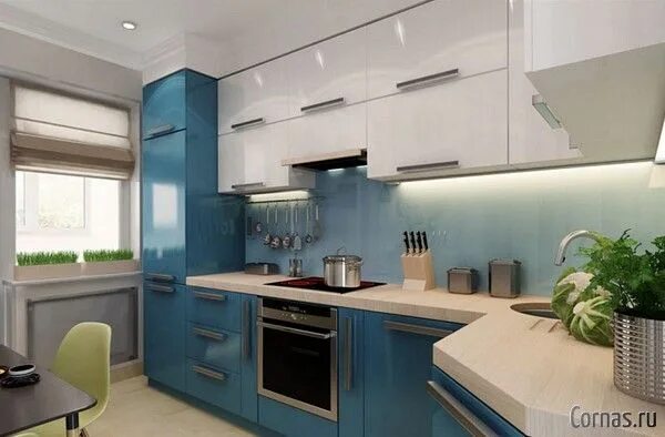 Квадратный метр фото кухни Дизайн кухни 10 кв.м. Новые тенденции Modern kitchen cabinets, Modern kitchen, M