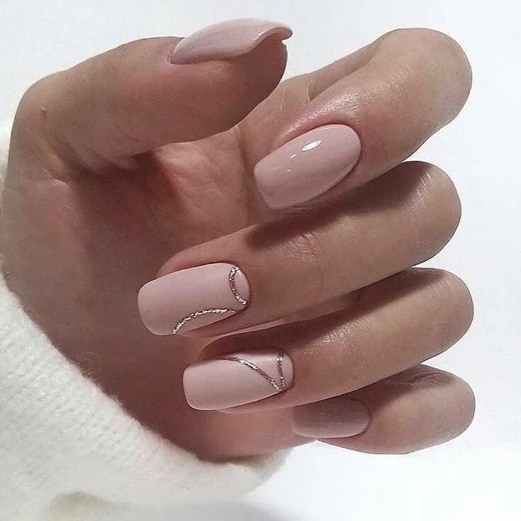 Квадратный нюдовые маникюр Pin by Vellaria Morniene on Маникюр Classy nail designs, Pretty nails, Pretty na