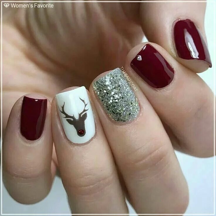 Квадратный праздничный маникюр #Nails_WF #nails #маникюр #manicure #ногти #naildesign #дизайнногтей #beauty #na