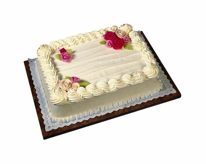 Квадратный торт оформление фото What Is A Half Sheet Cake Size? - Cake Decorist Projets à essayer