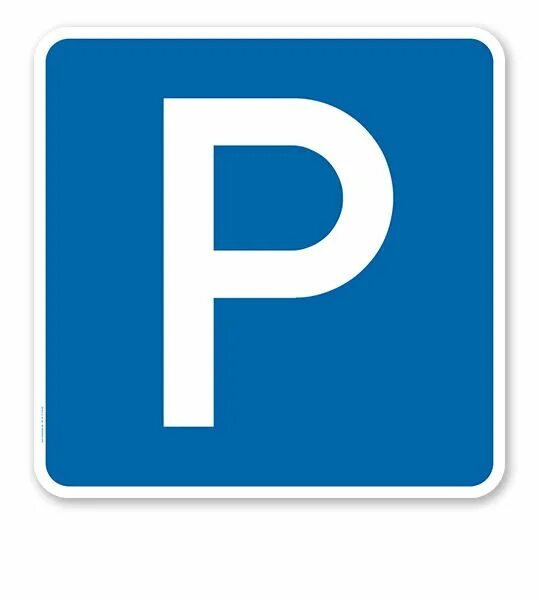 Квадратный знак фото Parkplatzschild Parken - Verkehrszeichen VZ 314. #parken #quadratischeparkplatzs