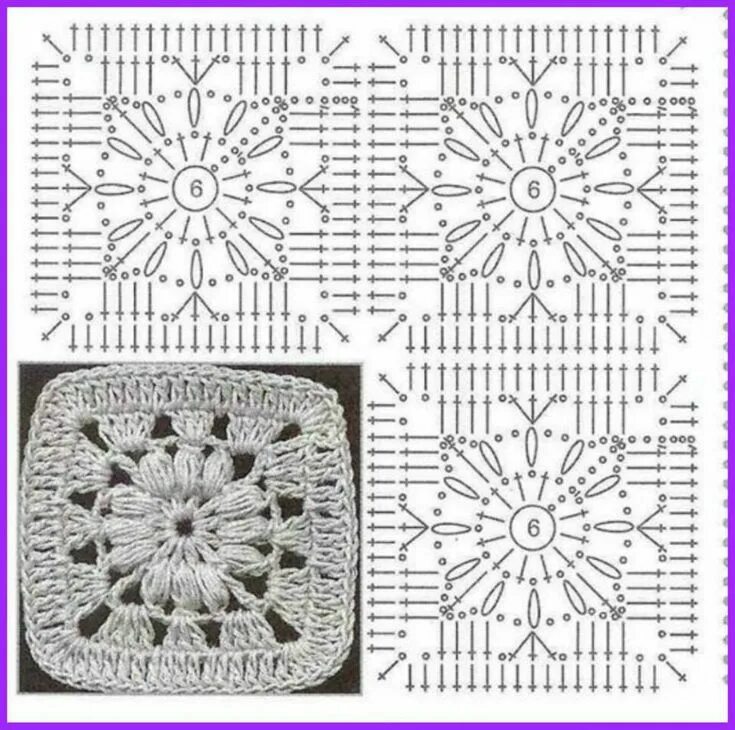 Квадраты крючком схемы для начинающих видео Díszpárna - Anna Crochet Hungari Crochet bedspread pattern, Granny square croche