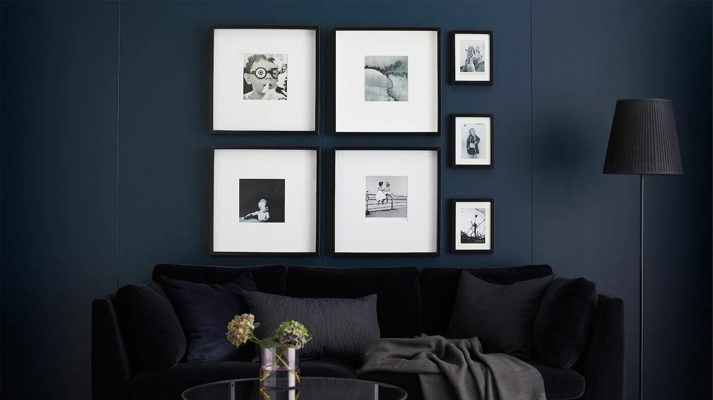 Квадраты в интерьере стиль How to hang pictures like a pro Accrocher cadre, Idées ikea, Accroche tableau