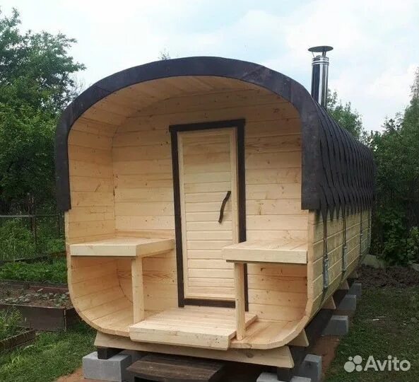 Квадро баня фото Баня бочка под ключ купить в Казани Товары для дома и дачи Авито