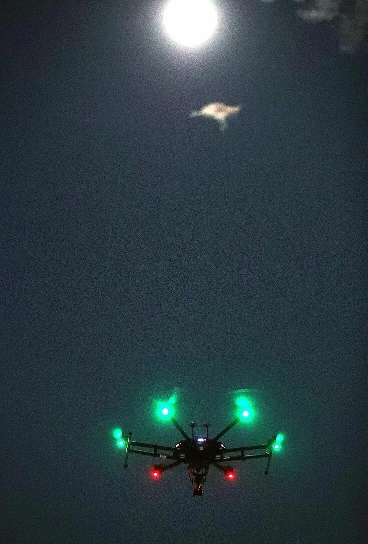 Квадрокоптер фото ночью What Does A Police Drone Look Like At Night Nz di 2020