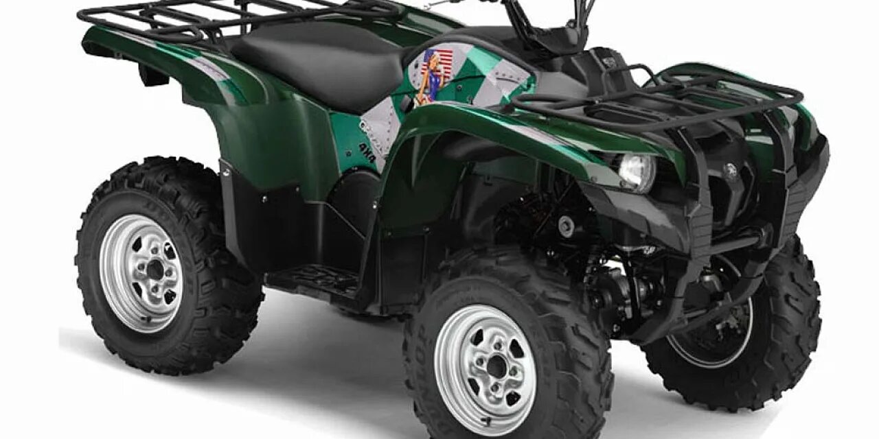 Квадроцикл мотоцикл фото Графика AMR Racing T-bomber (зеленая) для Yamaha Grizzly 700