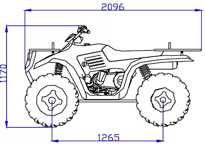 Квадроцикл своими руками чертежи размеры Колесная база квадроцикла