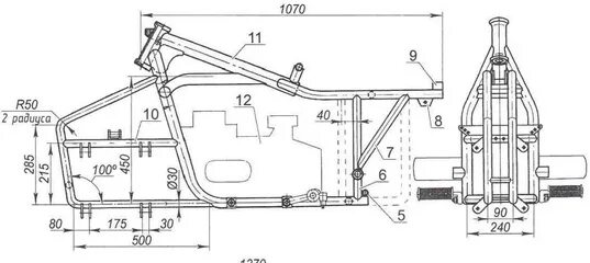 Квадроцикл своими руками чертежи размеры фото Чертежи квадроцикла на базе Урал Было много запросов разместить чертеж квадроцик