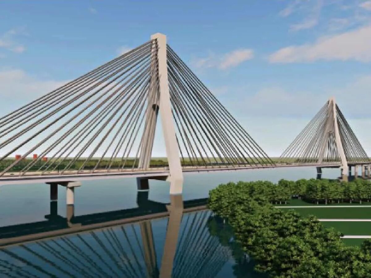 Квантовый мост фото Hyderabad to get second cable stayed bridge over Mir Alam Tank