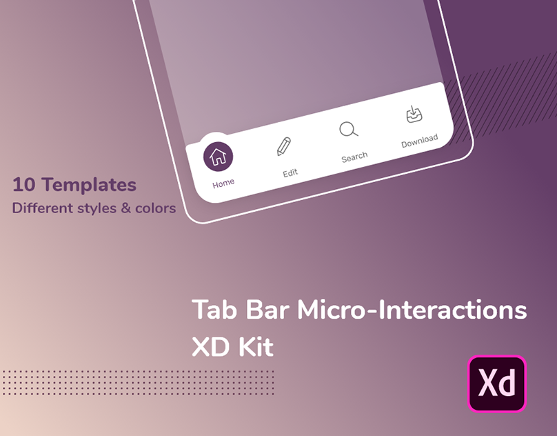 Квартал 40339 фото Tab Bar Micro-Interactions UI Kit for Adobe XD :: Behance