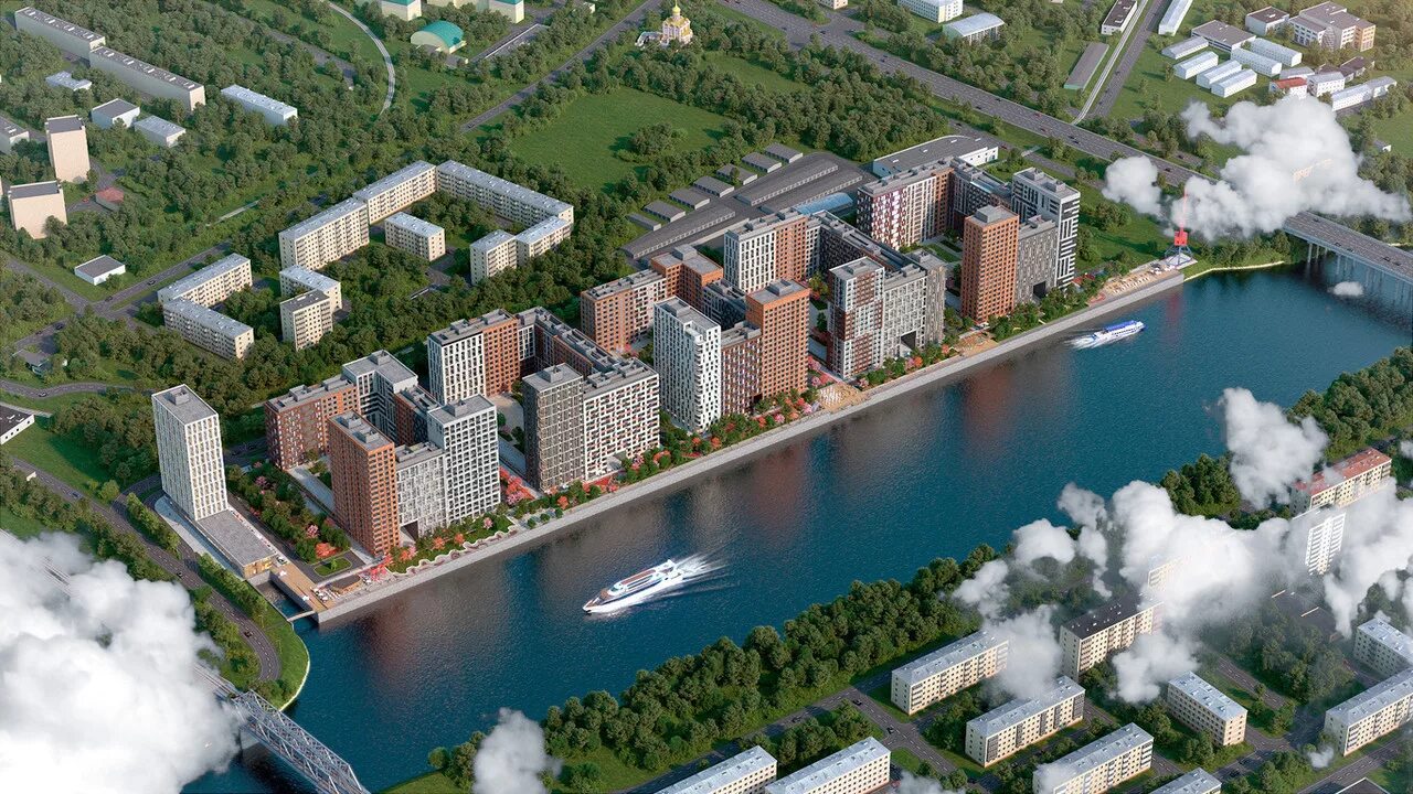 Квартал на воде москва ул шоссейная фото ЖК Западный порт. Кварталы на набережной - квартиры в Москве, цены, продажа квар