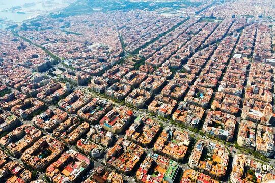 Кварталы барселоны фото Barcelona Aerial Изображения: просматривайте стоковые фотографии, векторные изоб