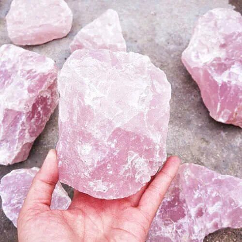 Кварц камень фото Pink Natural rose quartz rough gemstone crystal specimen healing Rock Stone eBay