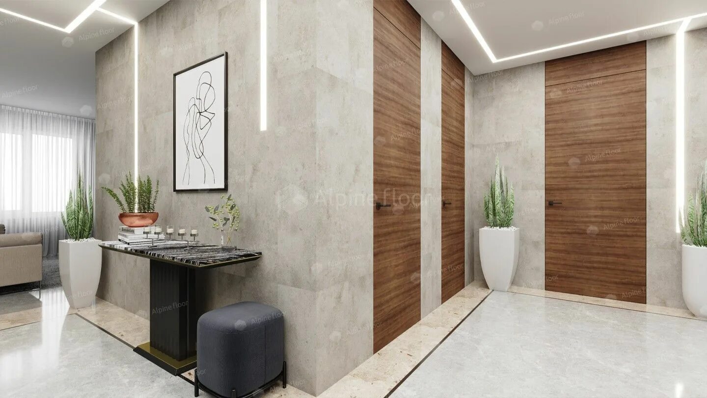 Кварц винил на стены фото Плитка кварц-виниловая Alpine Floor ЗИОН ECO 2004-24, бежевый, 30x60 см купить п