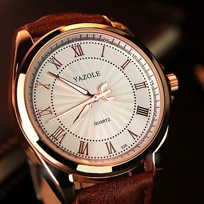 Кварцевые часы фото Yazole D 336 Quality Japan Movt Mens Quartz Watches Luminous Classic Men Waterpr