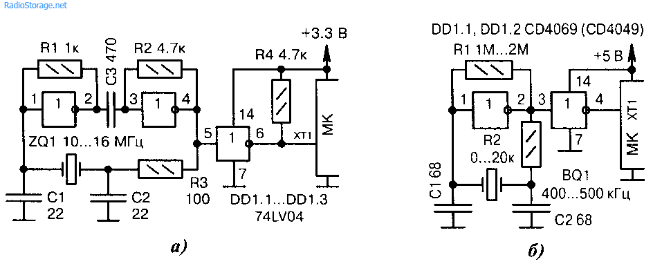 Кварцевый генератор 10 мгц схема подключения Ввод тактовых сигналов для микроконтроллера